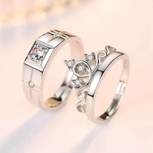 Silver Plated Ring Set